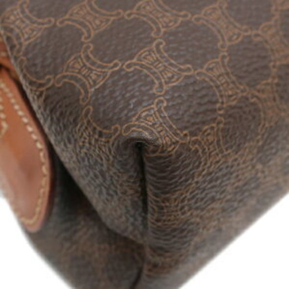 CELINE Pouch Macadam Brown Accessory Case Cosmetic - Picture 4 of 13